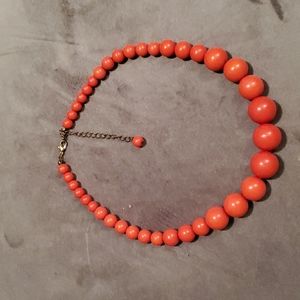 Orange Red Vintage Necklace